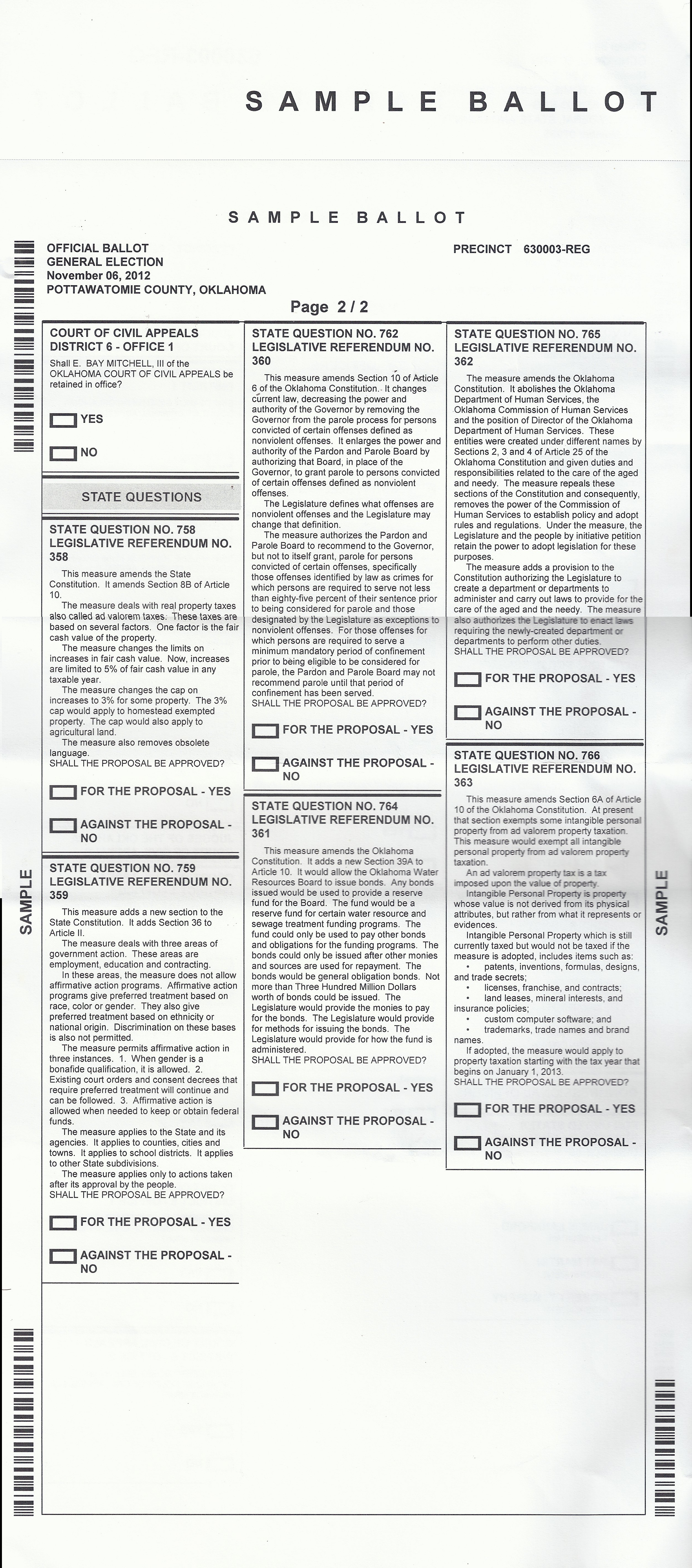 sample ballot, 6 Nov 2012, p1